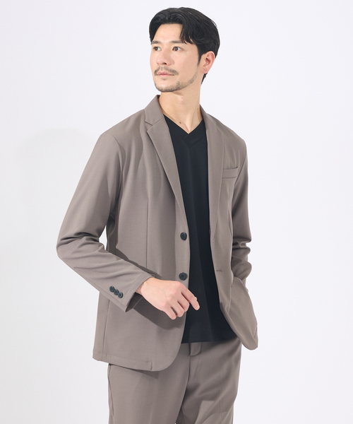【モカ】【セットアップ対応】シルキータッチ ウォッシャブル  スラックス アバハウス ABAHOUSE 【セットアップ対応】シルキータッチ