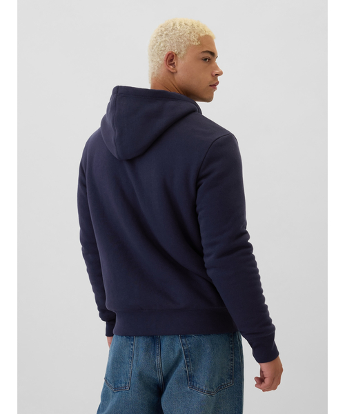 GAP（ギャップ） ジップアップパーカー X-SMALL ブラック メンズ