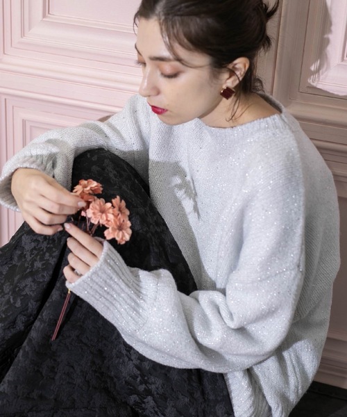 「OPAQUE.CLIP」 長袖ニット 00 グレー レディース_画像4