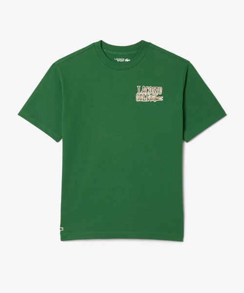【オリーブ】ラケットグラフィックウルトラドライTシャツ LACOSTE｜ラケットグラフィックウルトラドライTシャツ | Rakuten