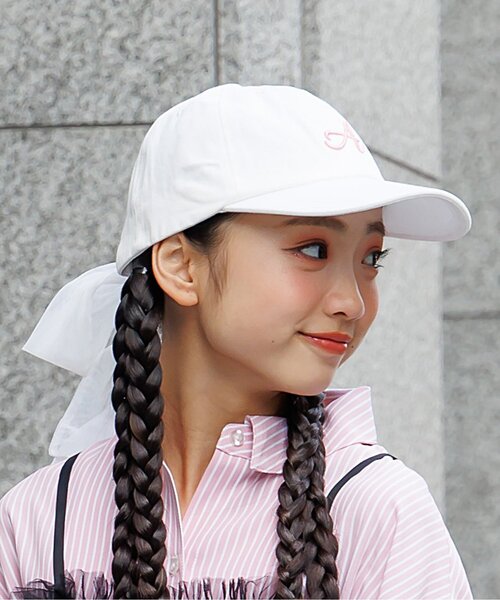 algy キャップ 帽子 2WAYチュールりぼんキャップ キッズ 子供