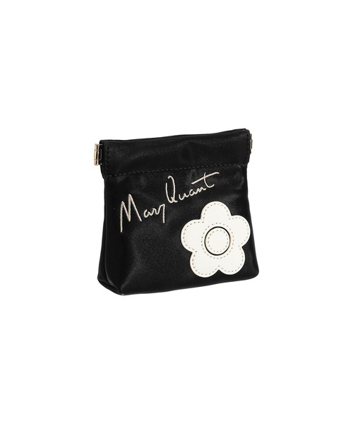 2-5日着 MARY QUANT サインロゴデイジーパッチ バニティポーチ MARY QUANT ポーチ マリークワント mary quant サインロゴ