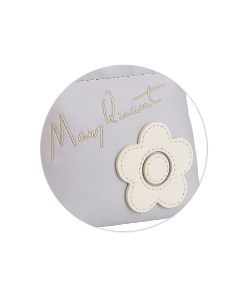 Mary Quant ロゴ入りポーチ 2色セット MARY QUANT（マリークヮント） ポーチ マリークワント サインロゴ