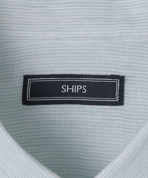 SHIPS（シップス） シャツ SHIPS: ウォッシュド リネン ストライプ