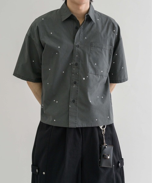epnok シャツ 「EPNK」Painted half sleeve shirt / ペイン