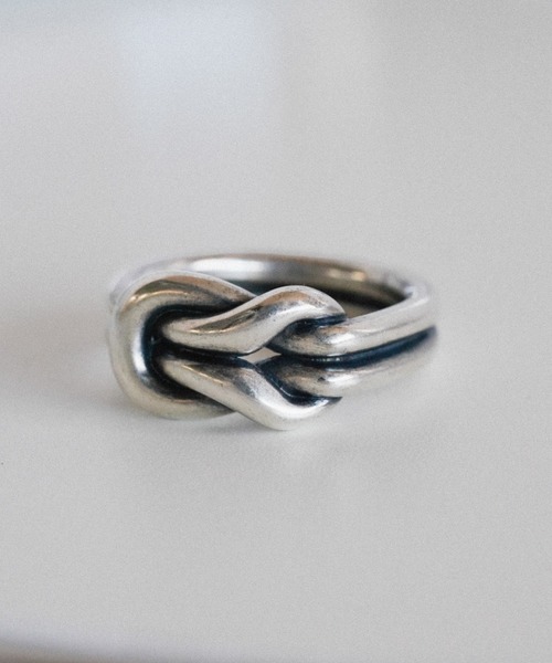 WYM LIDNM 指輪 リング TWIST RING / FLUX EDGE KNOT DROPLET LEAF