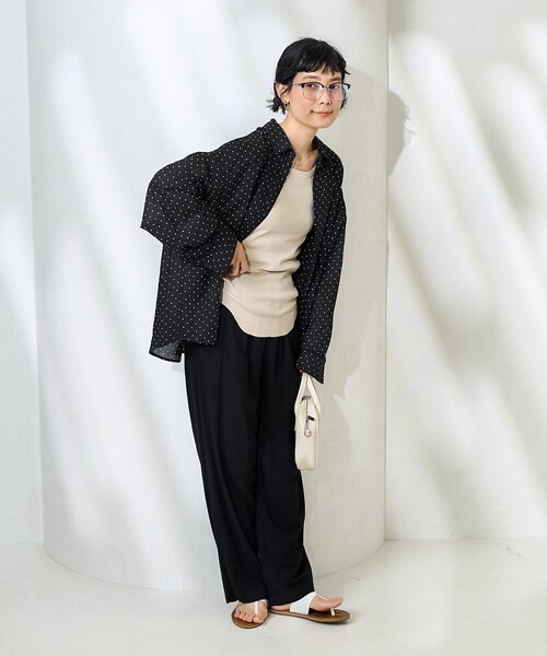 新品 定価14万 ANDREA INCONTRI シアーシャツ ブラウス 42 新品 定価14万 ANDREA INCONTRI シアーシャツ ブラウス 42