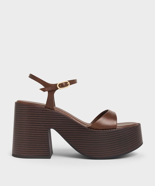 CHARLES ＆ KEITH（チャールズ&キース） 厚底 サンダル アンクル