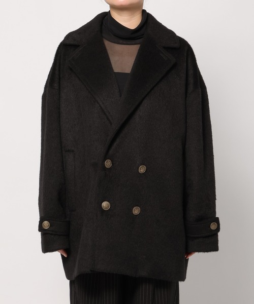 「PAGEBOY」 チェスターコート FREE ネイビー レディース_画像4