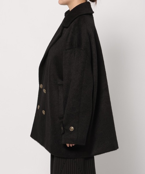 「PAGEBOY」 チェスターコート FREE ネイビー レディース_画像5