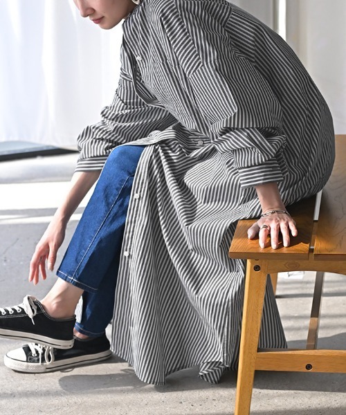 美品✨バーバリー 現行タグ シャツワンピース ストライプ 6Y 116cm HUG.U（ハグユー） シャツワンピース ストライプ シャツワンピース