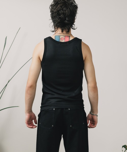 FREE MAX タンクトップ FREE MAX×Hyoma Mesh Tank Top / メッシュ
