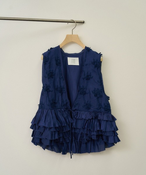 新品未使用　crinkle crinkle crinkle ベスト　ジレ crinkle ベスト ジレ 「crinkle crinkle（クリンクルクリンクル