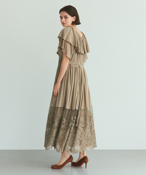 GRACE CLASS ワンピース ラッフルレース切替マキシ : ZOZOTOWN Yahoo