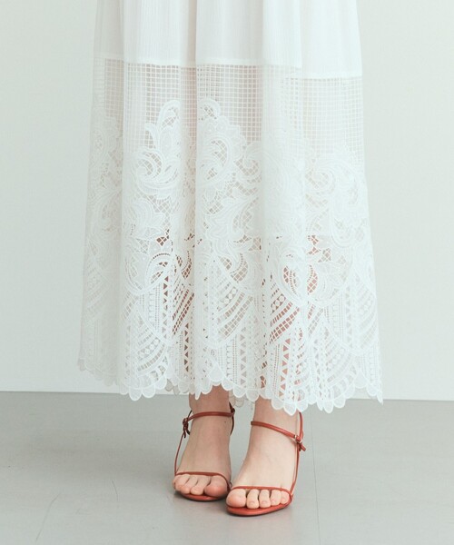 GRACE CLASS ワンピース ラッフルレース切替マキシ : ZOZOTOWN Yahoo