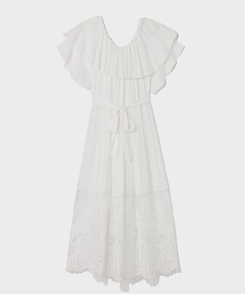 GRACE CLASS ワンピース ラッフルレース切替マキシ : ZOZOTOWN Yahoo