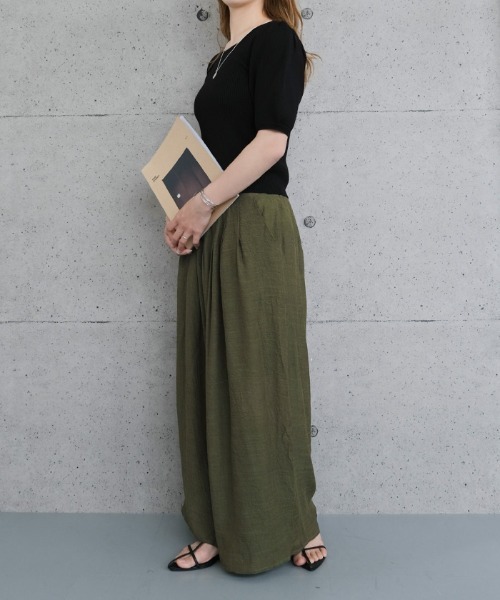 ワイドパンツ パンツ スカート見えワイドパンツ レディース : ZOZOTOWN