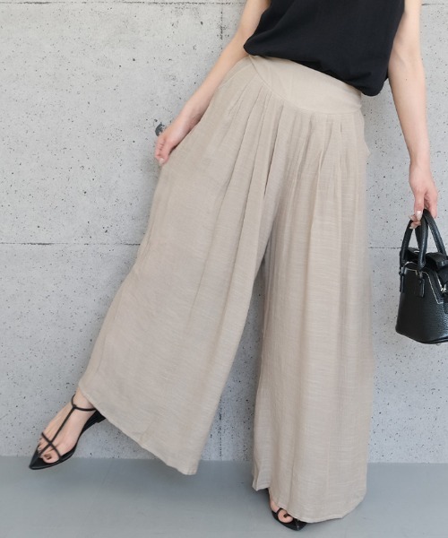 ワイドパンツ パンツ スカート見えワイドパンツ レディース : ZOZOTOWN