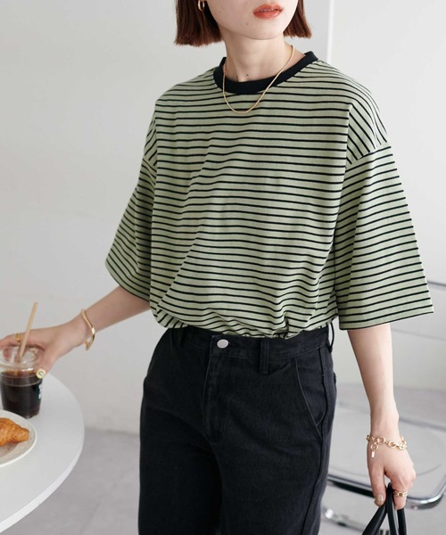 「DISCOAT」 半袖Tシャツ MEDIUM ベージュ系その他 レディース