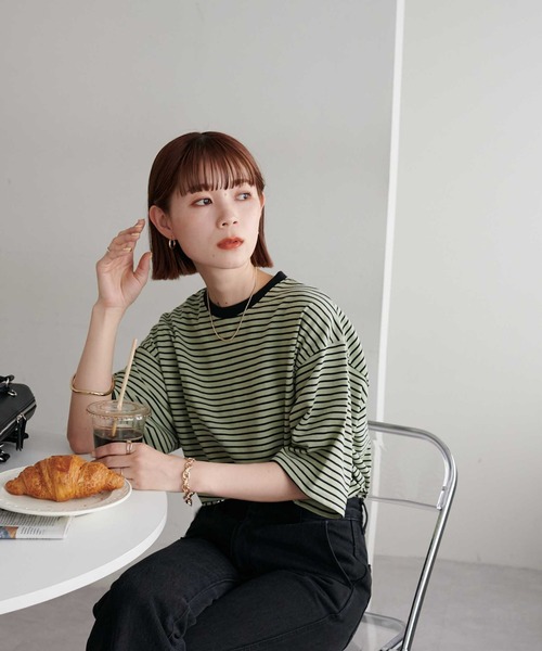 「DISCOAT」 半袖Tシャツ MEDIUM ベージュ系その他 レディース