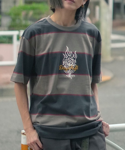 ステッカー付き ルーカ ARCH RVCA ビッグシルエット 半袖Tシャツ 赤S RVCA - ステッカー付き ルーカ ARCH RVCA ビッグシルエット 半袖T