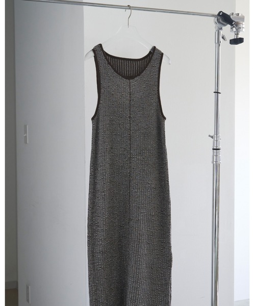 【美品】ànuke Sleeveless Jacquard Onepiece anuke（アンヌーク） ワンピース Sleeveless Jacquard Onepiece