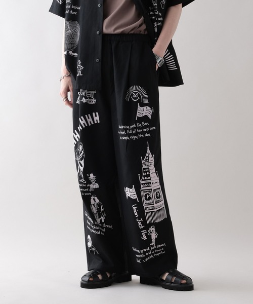 (Ryu Ambe)MOTIF PATTERNパンツ RODEO CROWNS WIDE BOWL | (Ryu Ambe)MOTIF PATTERNパンツ