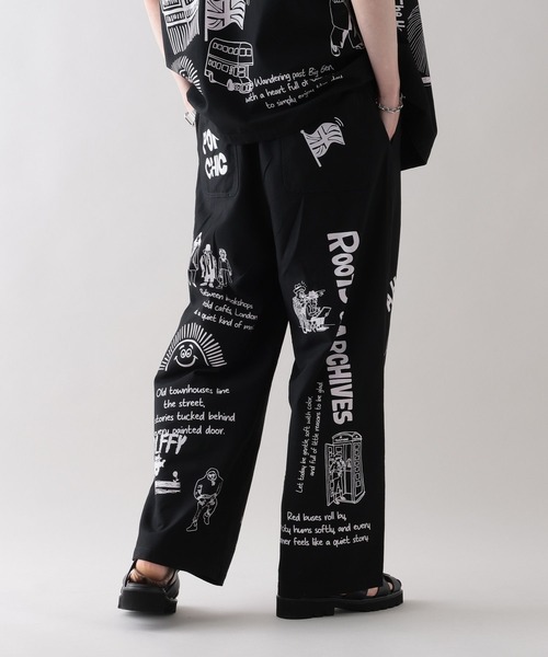 (Ryu Ambe)MOTIF PATTERNパンツ RODEO CROWNS WIDE BOWL | (Ryu Ambe)MOTIF PATTERNパンツ