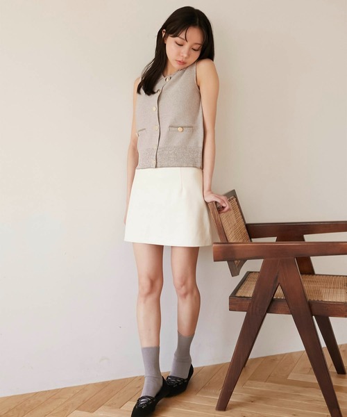 スカート Ans Dotsloevner / MINI SKIRT W/ TAG Ans Dotsloevner mini skirt w/tag / pink dot | itimi