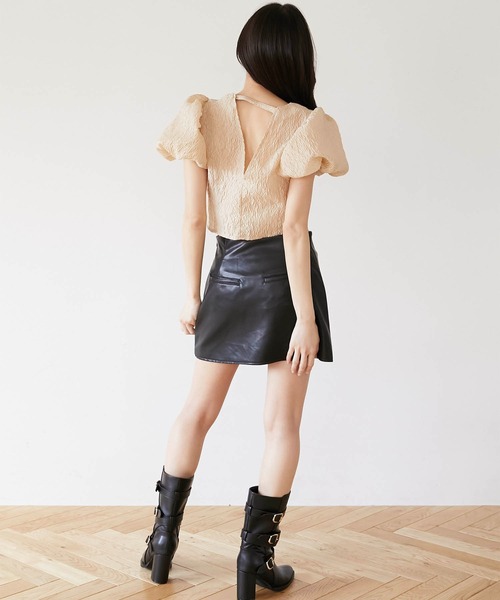 Luan（ルアン） スカート 「Luan」LEATHER MINI SKIRT/レザーミニ