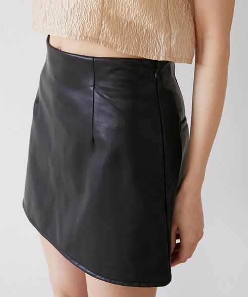 Luan（ルアン） スカート 「Luan」LEATHER MINI SKIRT/レザーミニ