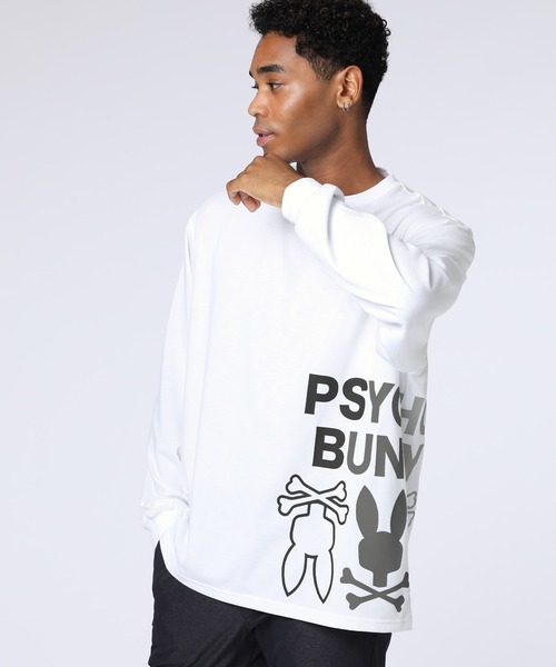 tシャツ 「WEB限定」グラデーションサイドロゴ ロングスリーブTシャツ メンズ | Psycho Bunny | 01