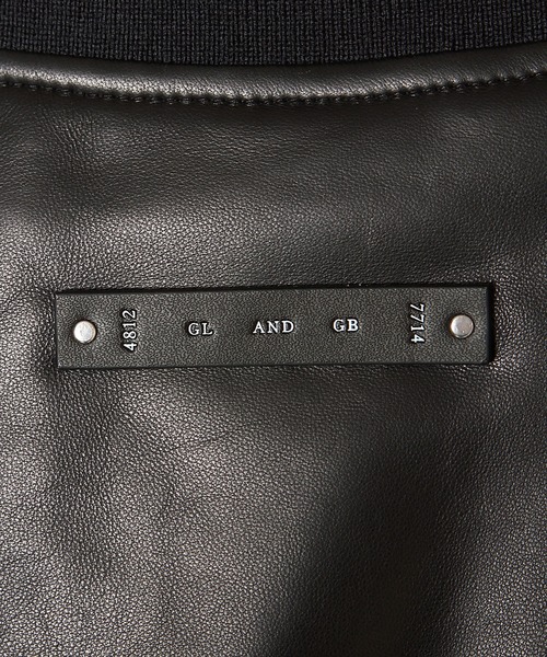ミリタリージャケット モッズコート NYLON SLEEVE LEATHER MA1 JACKETの画像