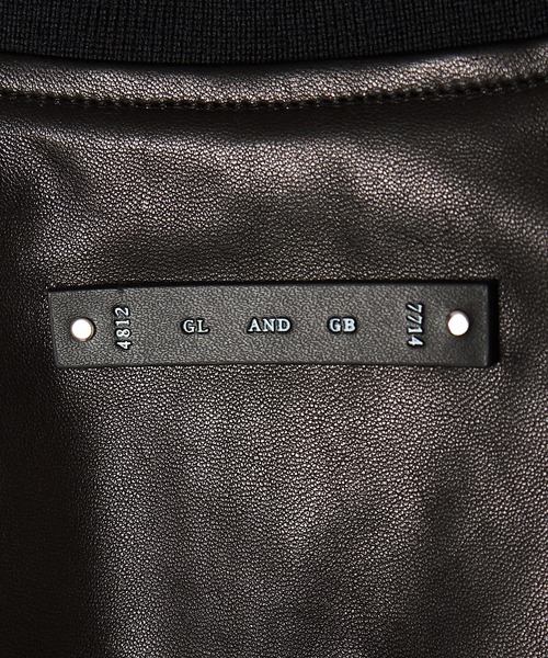 ミリタリージャケット モッズコート NYLON SLEEVE LEATHER MA1 JACKETの画像