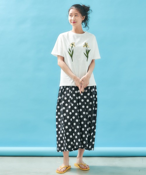 「MERLOT」 半袖Tシャツ FREE ホワイト レディース_画像2