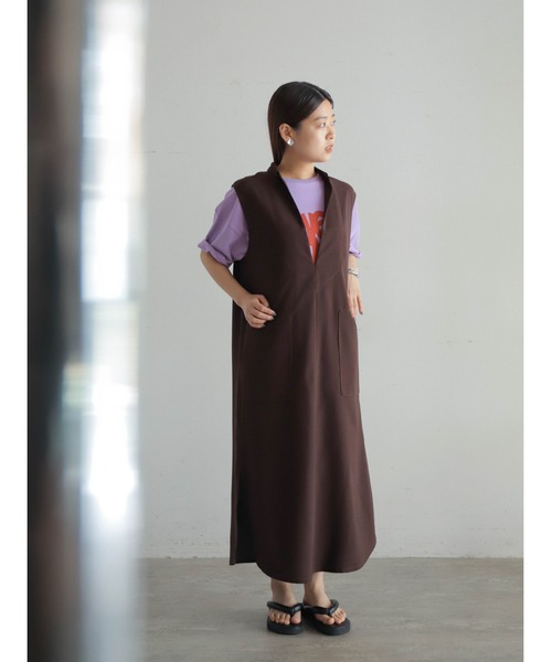 「FIL DE FER」 半袖カットソー FREE カーキ レディース_画像7