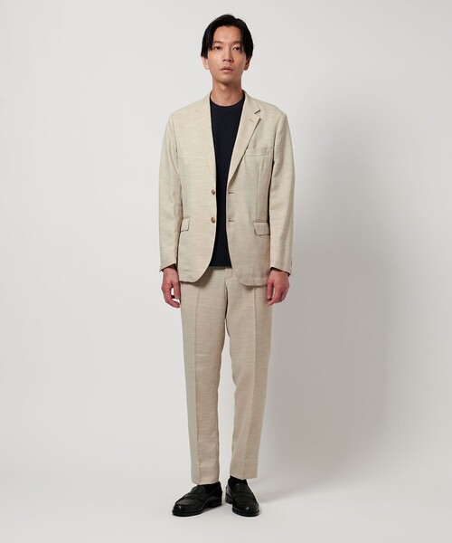 【】リネンライク スラブツイル スラックス-セットアップ対応・マシンウォッシャブル-<A DAY IN THE LIFE> UNITED ARROWS LTD. OUTLET｜リネンライク スラブツイル スラックス
