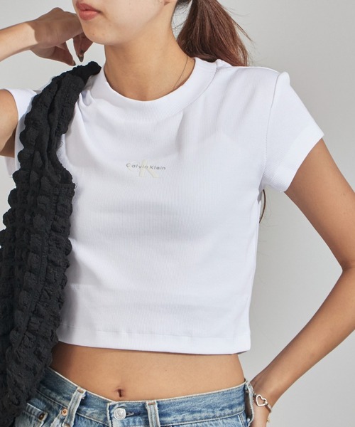 Calvin Klein（カルバン・クライン） tシャツ A-MONOGRAM BABY TEE
