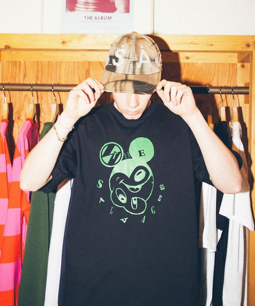 「The Salvages」 半袖Tシャツ M ブラック メンズ_画像5