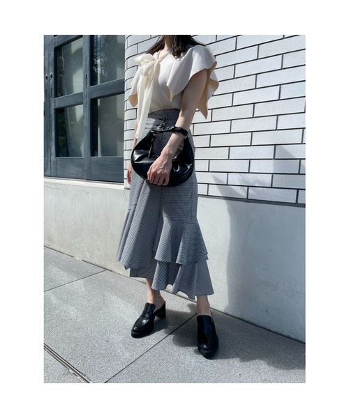 SNIDEL（スナイデル） フレアスカート 0 レッド レディース : ZOZOTOWN