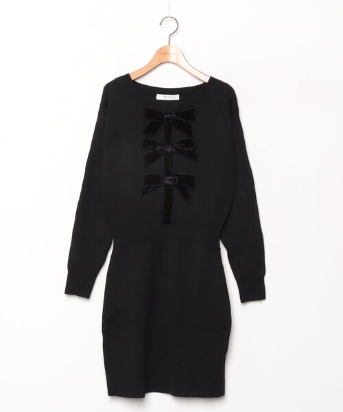 極美品】Herlipto Mサイズ ニットワンピース ブラック Her lip to