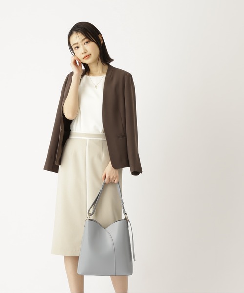 「NATURAL BEAUTY BASIC」 半袖ブラウス LARGE ピンク レディース_画像8
