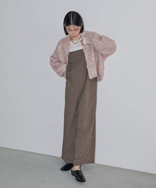 「Shelly island」 ニットカーディガン FREE ダークグレー レディース_画像9