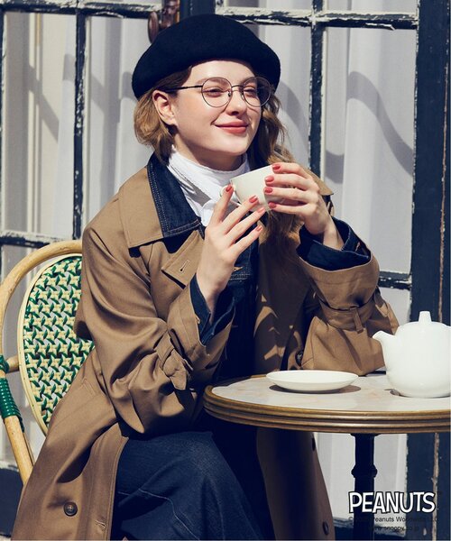 Zoff（ゾフ） 伊達メガネ メガネ 眼鏡 Zoff｜PEANUTS ボストン型