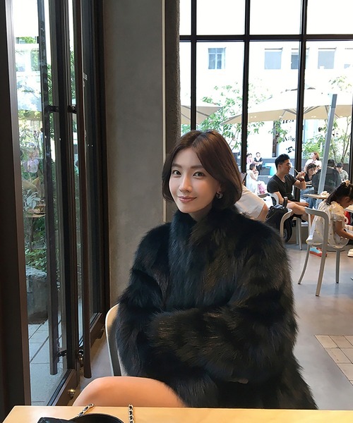 コート アウター スタンドカラーフェイクファーコート レディース