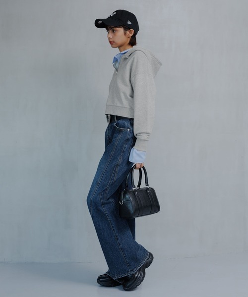 PAGEBOY（ページボーイ） パーカー ハーフZIPショートパーカー