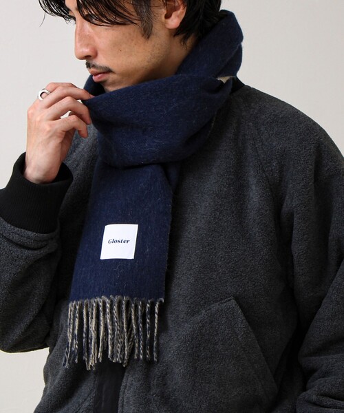 GLOSTER（グロスター） マフラー 「カシミヤブレンド」ウール