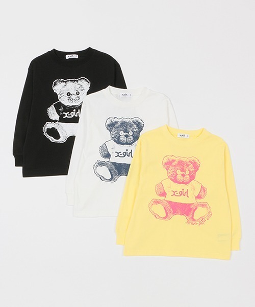 「X-girl Stages」 「KIDS」長袖カットソー 100cm ブラック キッズ_画像10