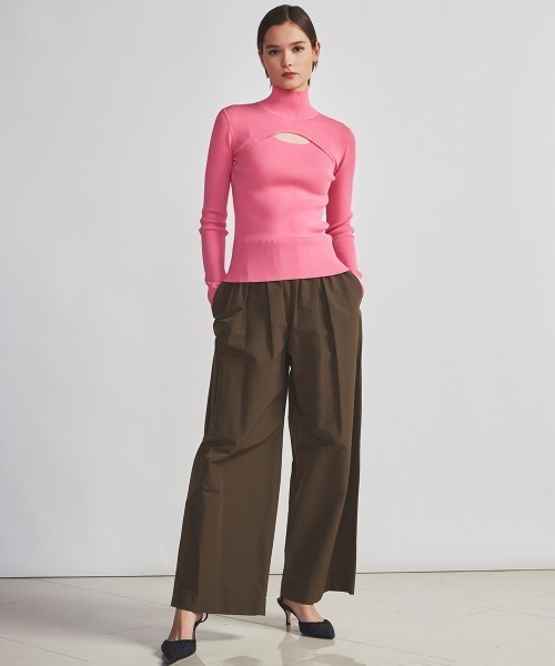 「ESSENTIAL」 長袖カットソー 36 ブルー レディース_画像7