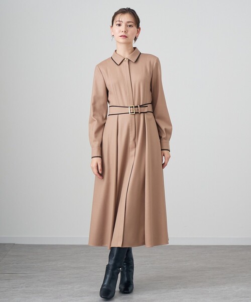 ANAYI（アナイ） シャツワンピース 36 カーキ レディース : ZOZOTOWN